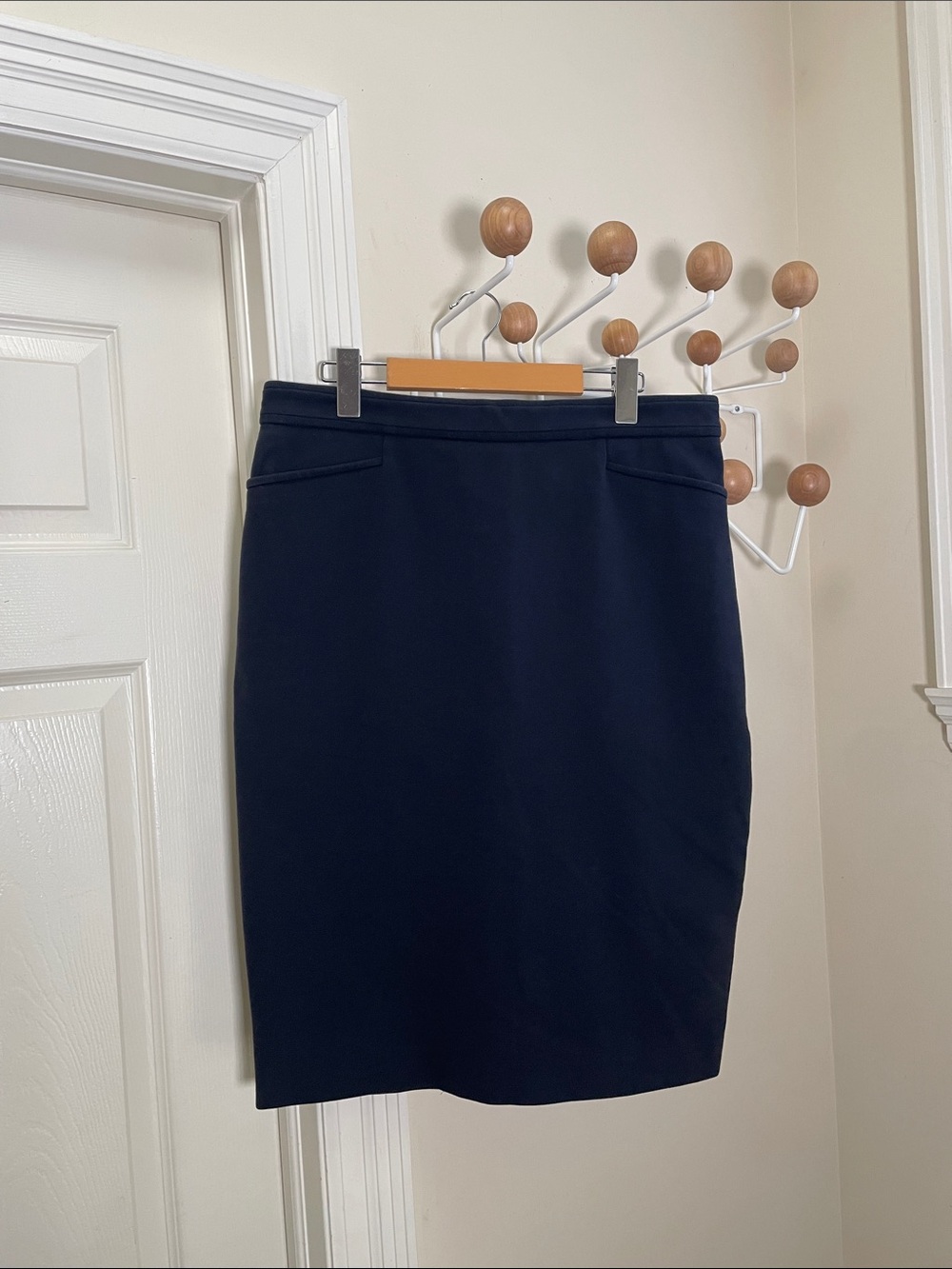 judith and charles - Wool Blend Mini Skirt - Navy - 12